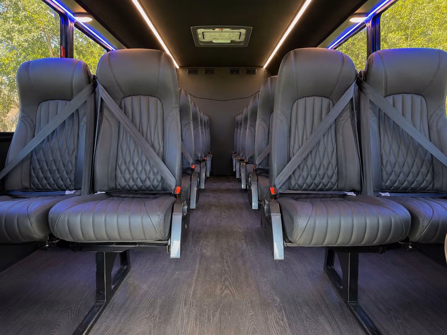 18 passenger minibus interior