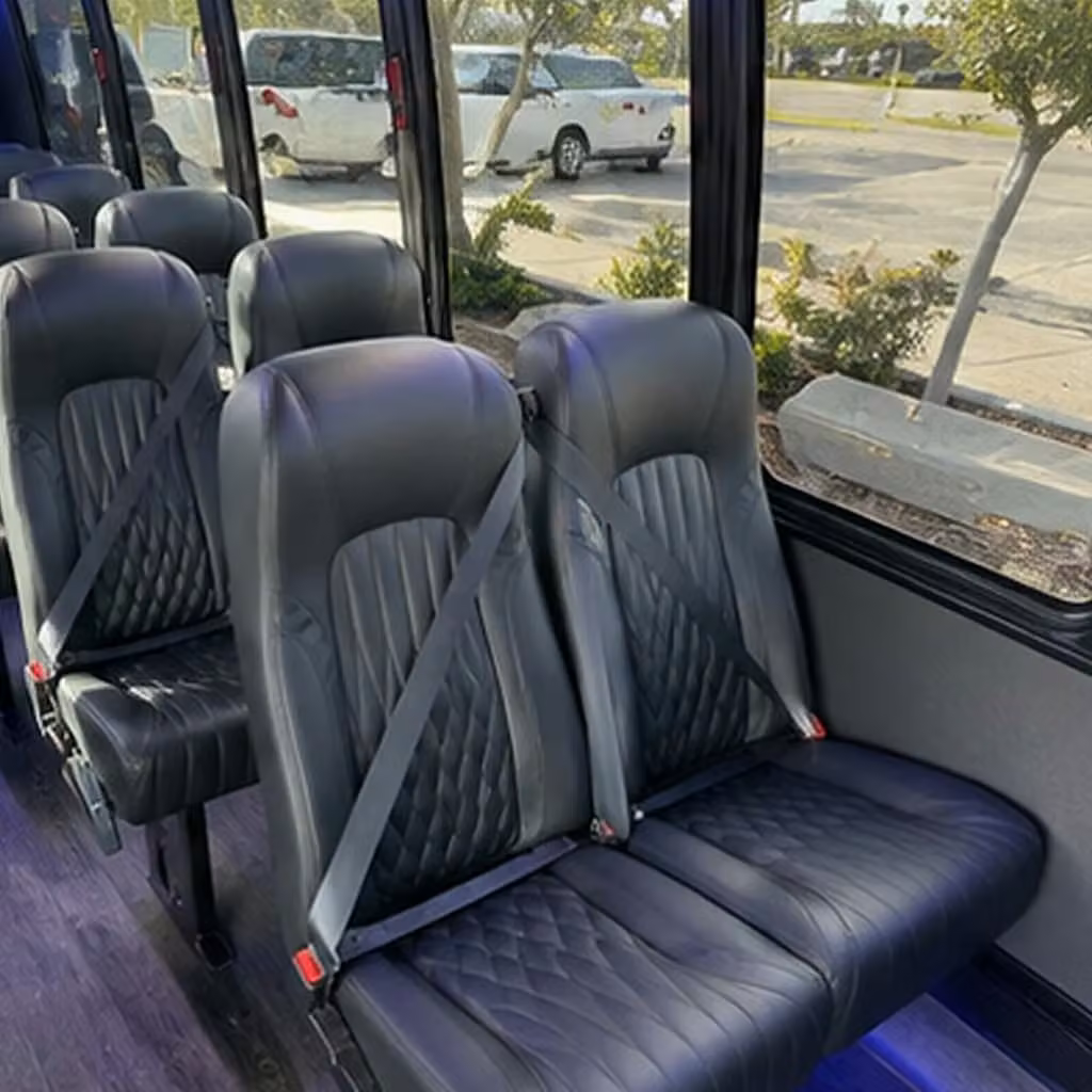 25 passenger minibus inside