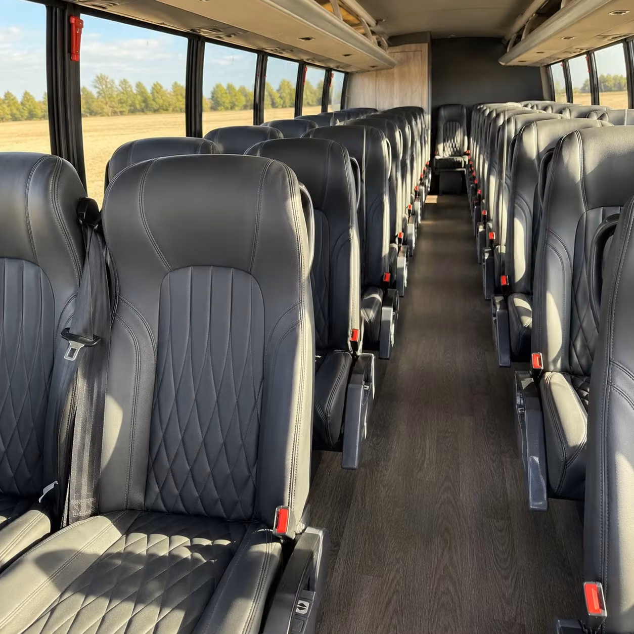 28 passenger minibus interior